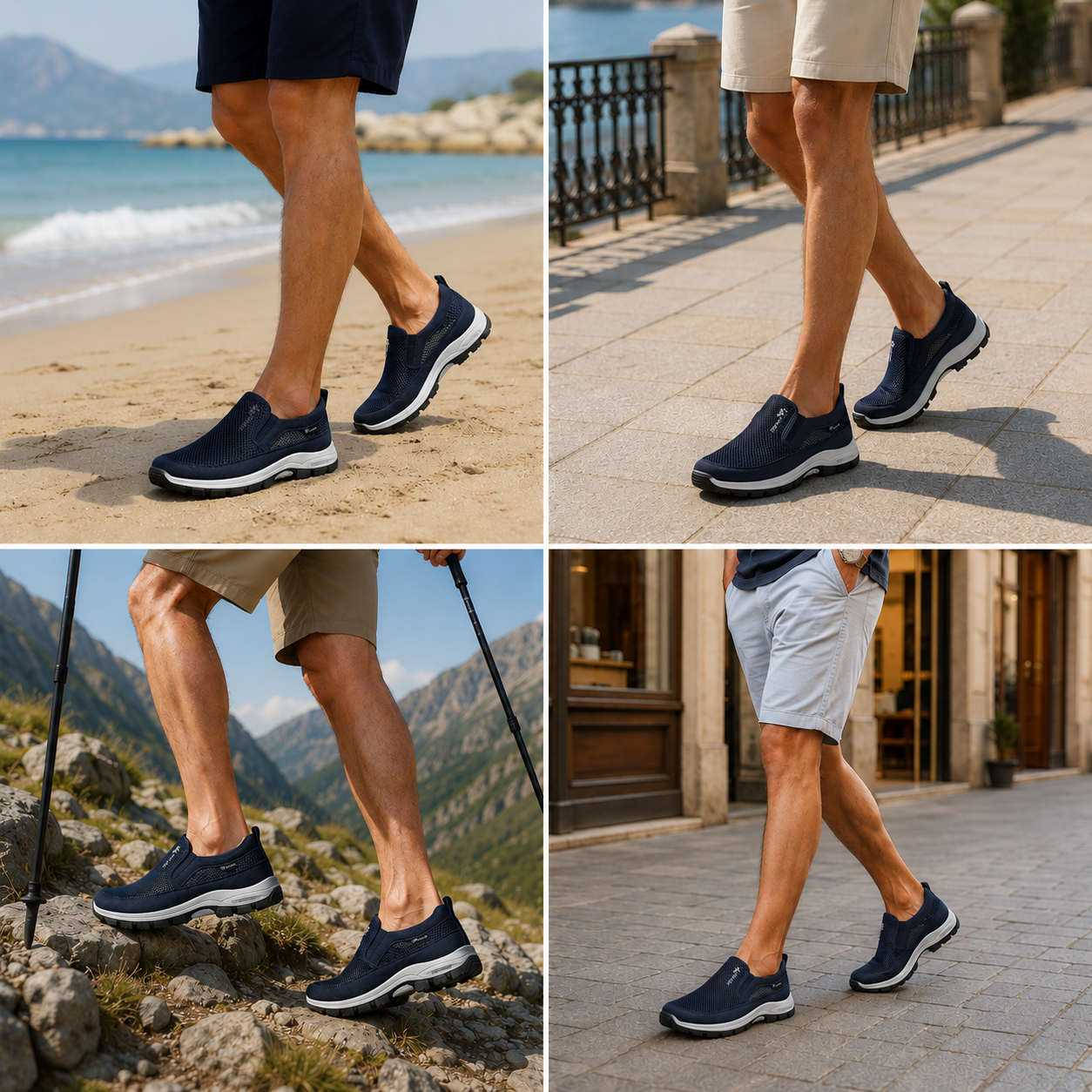 🎁Oferta especial: 50 % de descuento 🎁Zapatos ortopédicos para hombre de diseño ergonómico: cosidos a mano 👟Transpirables y antideslizantes ✅Soporte de arco: caminar sin dolor