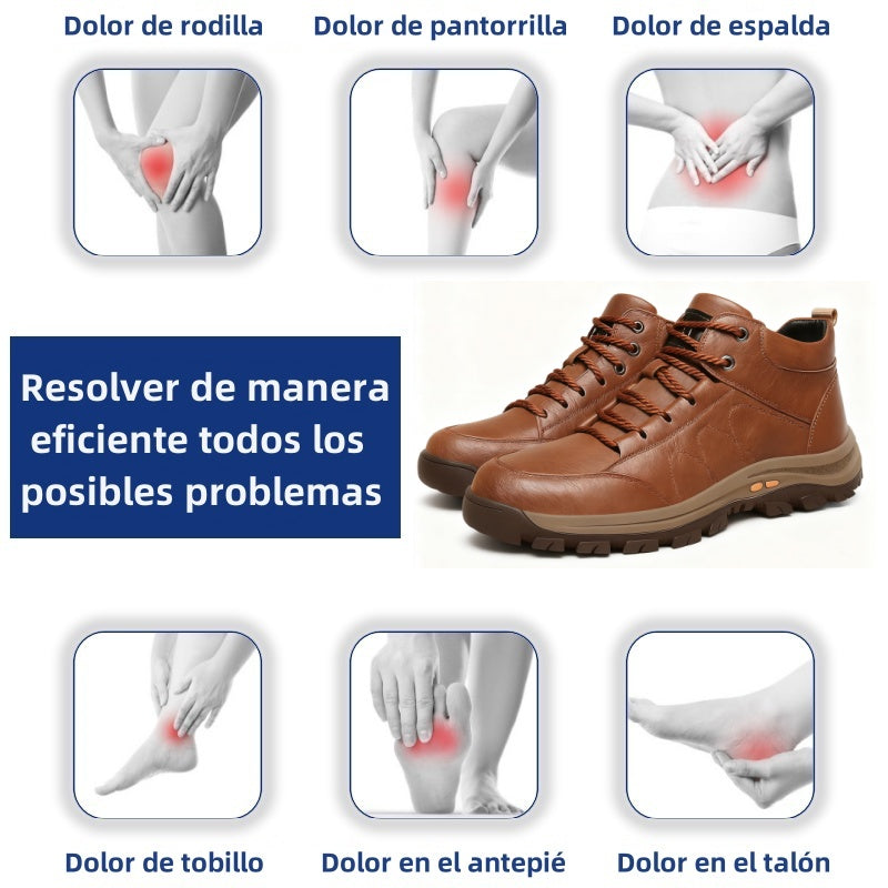 🎁Oferta por tiempo limitado: 30% de descuento🔴Zapatos de cuero de alta calidad🦶Alivian el dolor de pies y la fascitis plantar - Impermeables y antideslizantes✅Disponibles en varias tallas