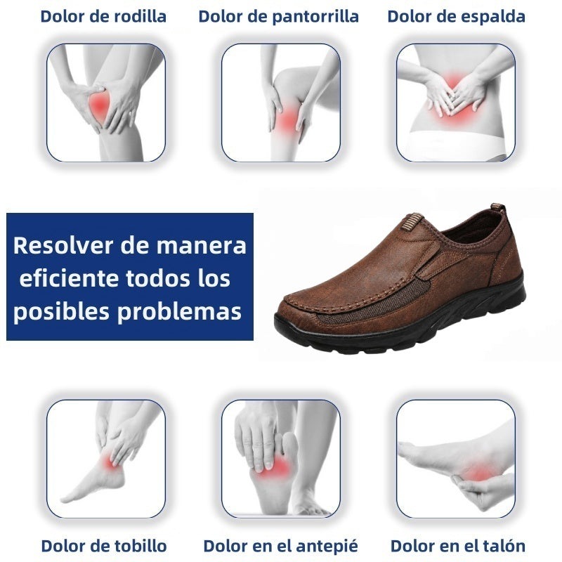 ⏰ ¡Último día! ¡50% de descuento! 👞 Zapatos de piel auténtica italiana 🐂 Cosidos a mano, suaves y con un ajuste cómodo ✅ Soporte para el arco del pie, reduce la presión en los pies y proporciona comodidad durante todo el día.