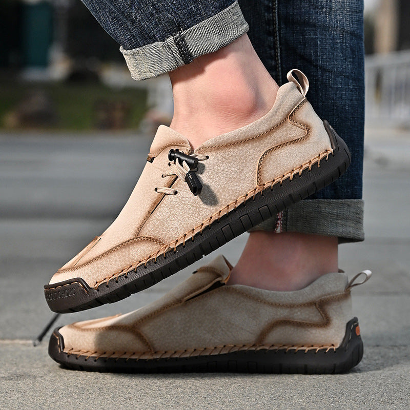 🔥 Zapatos ortopédicos australianos para hombre, hechos a mano 👞 Alivio inteligente del dolor, fáciles de poner y quitar ✅ Impermeables y antideslizantes - Amplia gama de tallas