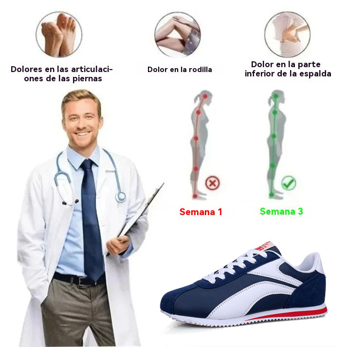 Coesses® | 50% de descuento hoy - ¡no te lo pierdas! Zapatos casuales para hombre ✅ Soporte de arco, postura correcta al caminar - Diseño ergonómico