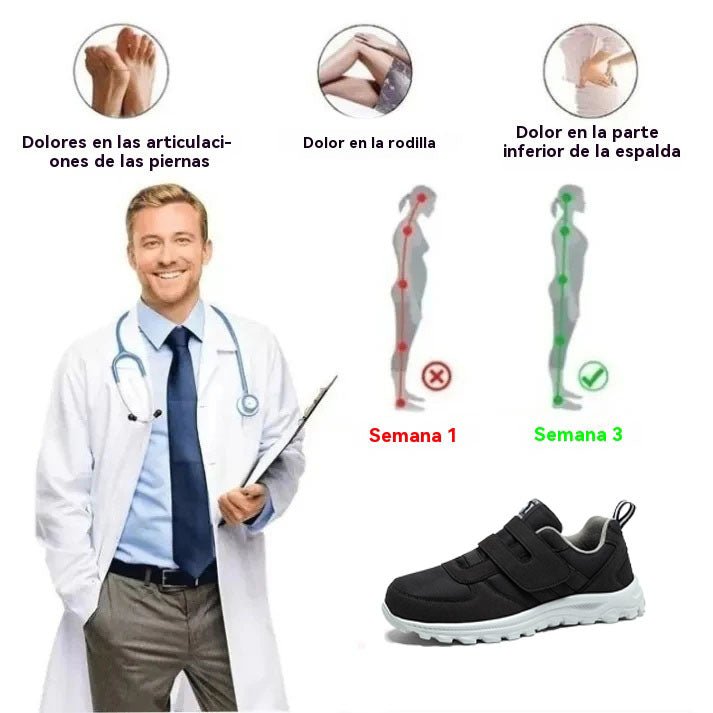 coesses® - Zapatos ortopédicos de diseño ergonómico para aliviar el dolor de pies, rodillas y espalda - unisex