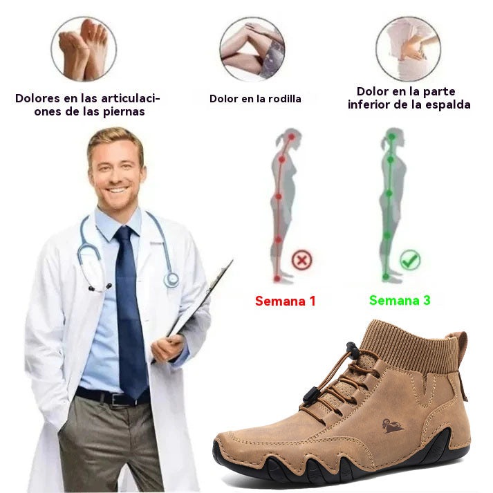 (🔥¡50% de descuento solo hoy!) Elegantes zapatos ortopédicos de primera calidad 👞 – Alivia el dolor gracias a su diseño ergonómico.