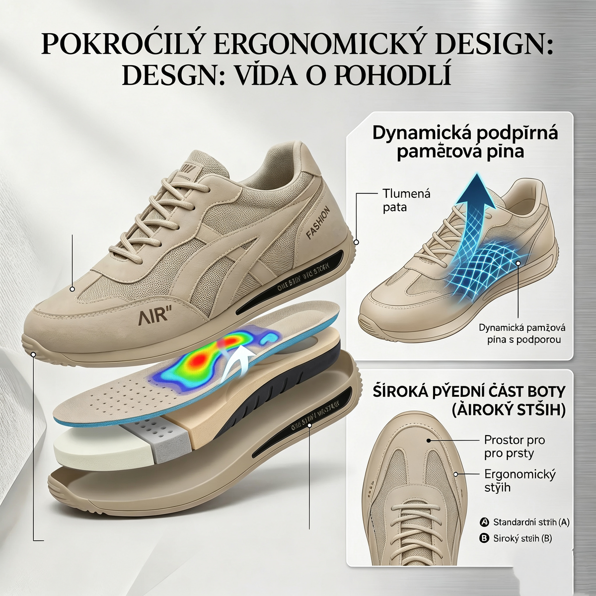 🔥 Dnešní speciální nabídka s 70% slevou🎁Pánské ortopedické vycházkové boty ✅ Prodyšné a protiskluzové - Rozlučte se s bolestí nohou a užívejte si celodenní pohodlí!