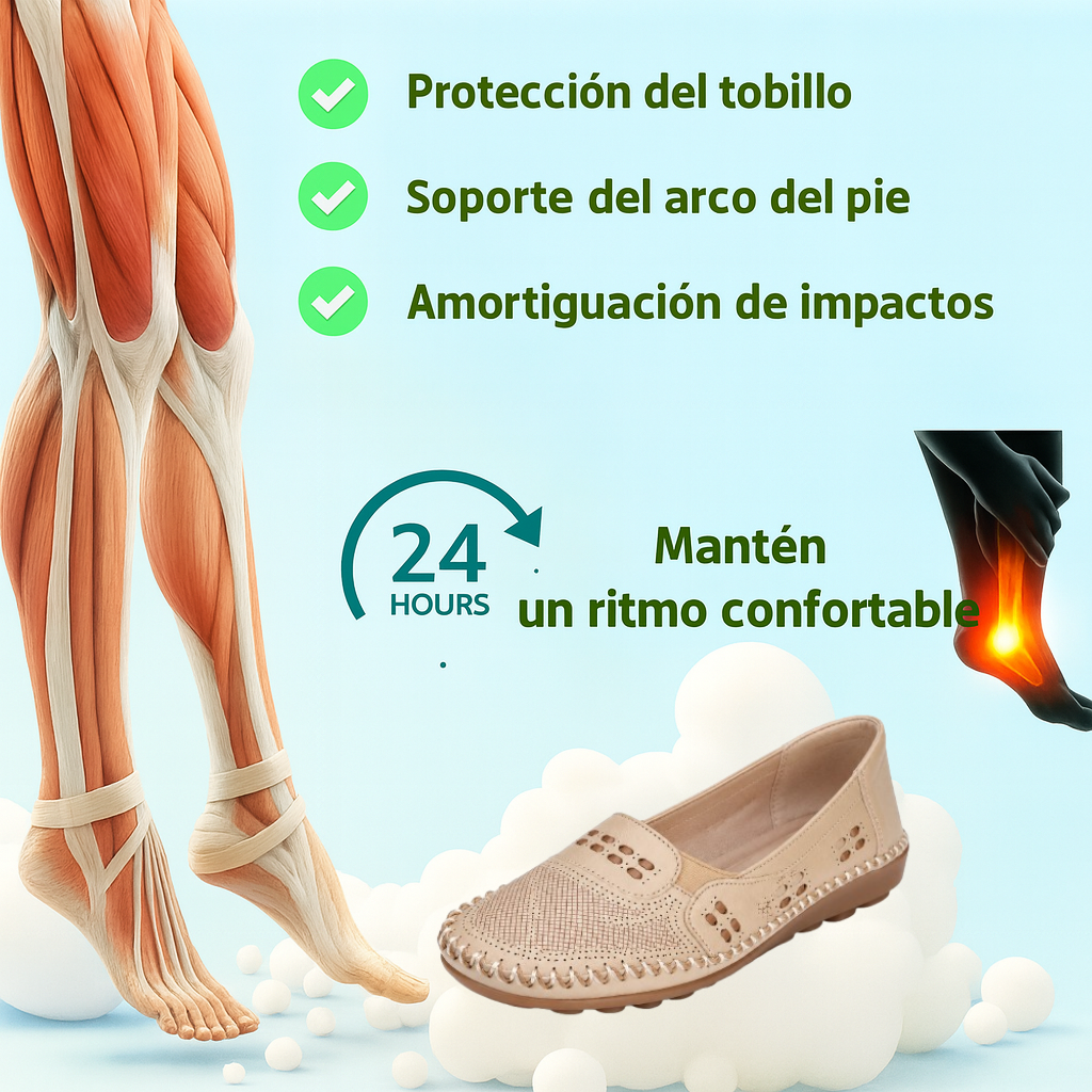 ⏰ ¡Último día – 50% de descuento! ¡No te lo pierdas! Zapatos ortopédicos con diseño ergonómico y función de amortiguación de impactos ✅ Zapatos ortopédicos saludables diseñados especialmente para mujeres europeas