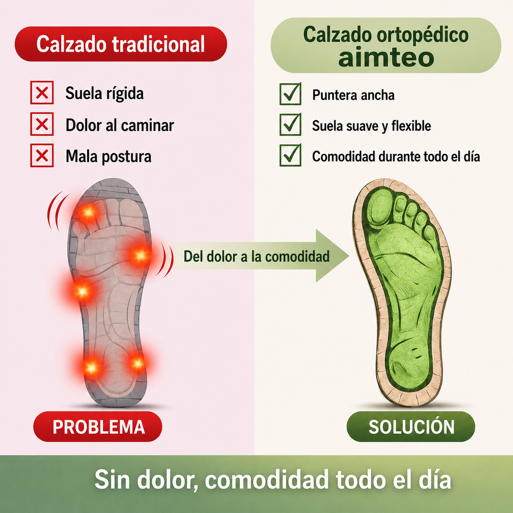 🎉¡Último día! ¡50% de descuento! ✅ Zapatos ortopédicos diseñados específicamente para personas con problemas en los pies, que brindan soporte para el arco plantar y alivian el dolor de espalda, articulaciones y pies.