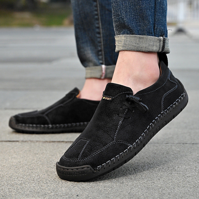 🔥 Zapatos ortopédicos australianos para hombre, hechos a mano 👞 Alivio inteligente del dolor, fáciles de poner y quitar ✅ Impermeables y antideslizantes - Amplia gama de tallas