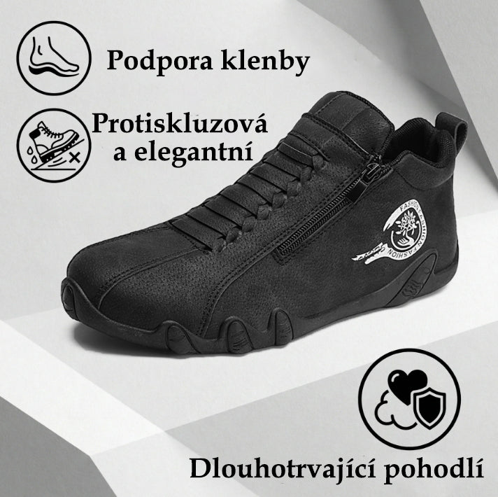 (🔥 50% sleva - Nenechte si to ujít!) Ortopedická obuv Coesses® - 👞 - Odolná, protiskluzová a voděodolná. Podpora klenby, úleva od bolesti, unisex.