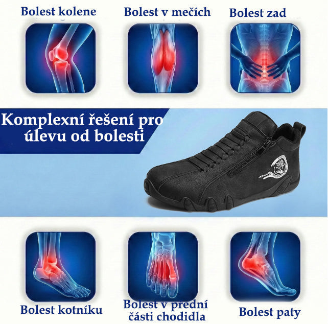 (🔥 50% sleva - Nenechte si to ujít!) Ortopedická obuv Coesses® - 👞 - Odolná, protiskluzová a voděodolná. Podpora klenby, úleva od bolesti, unisex.