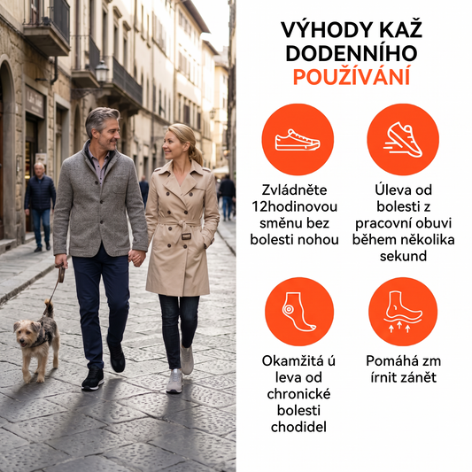 Poslední den! Sleva 70 %! ✅ Ortopedické zdravotní vložky určené speciálně pro lidi s problémy s nohama, určené k úlevě od bolesti zad, kloubů a chodidel.