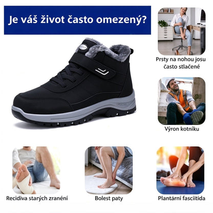 🎉 Poslední den – speciální nabídka se slevou 70 % ⏰ Ergonomická, ortopedická zimní obuv, která účinně ulevuje od bolesti nohou, kolen a zad ✅ Vhodná pro muže i ženy.