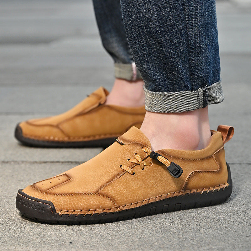🔥 Zapatos ortopédicos australianos para hombre, hechos a mano 👞 Alivio inteligente del dolor, fáciles de poner y quitar ✅ Impermeables y antideslizantes - Amplia gama de tallas