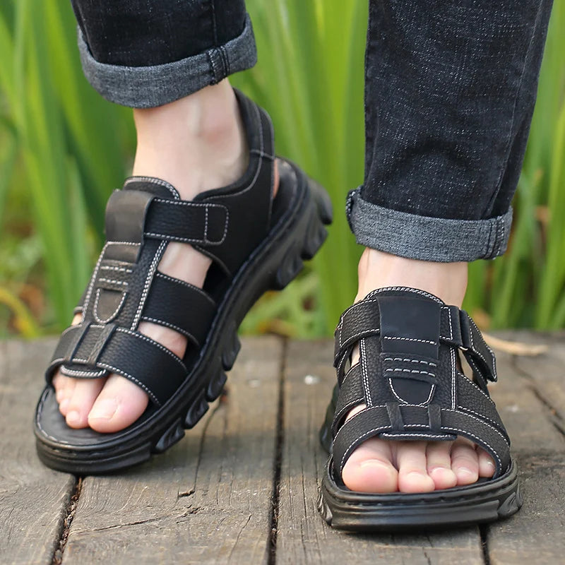 ⏰ ¡Solo hoy! ¡50% de descuento! ✅️Sandalias de piel de becerro australiana de alta calidad hechas a mano con soporte para el arco: alivian el dolor de pies y tienen un diseño ergonómico.