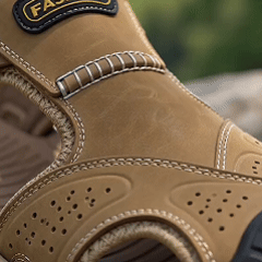 ⏰ ¡Solo hoy! ¡50% de descuento! ✅️Sandalias de piel de becerro australiana de alta calidad hechas a mano con soporte para el arco: alivian el dolor de pies y tienen un diseño ergonómico.