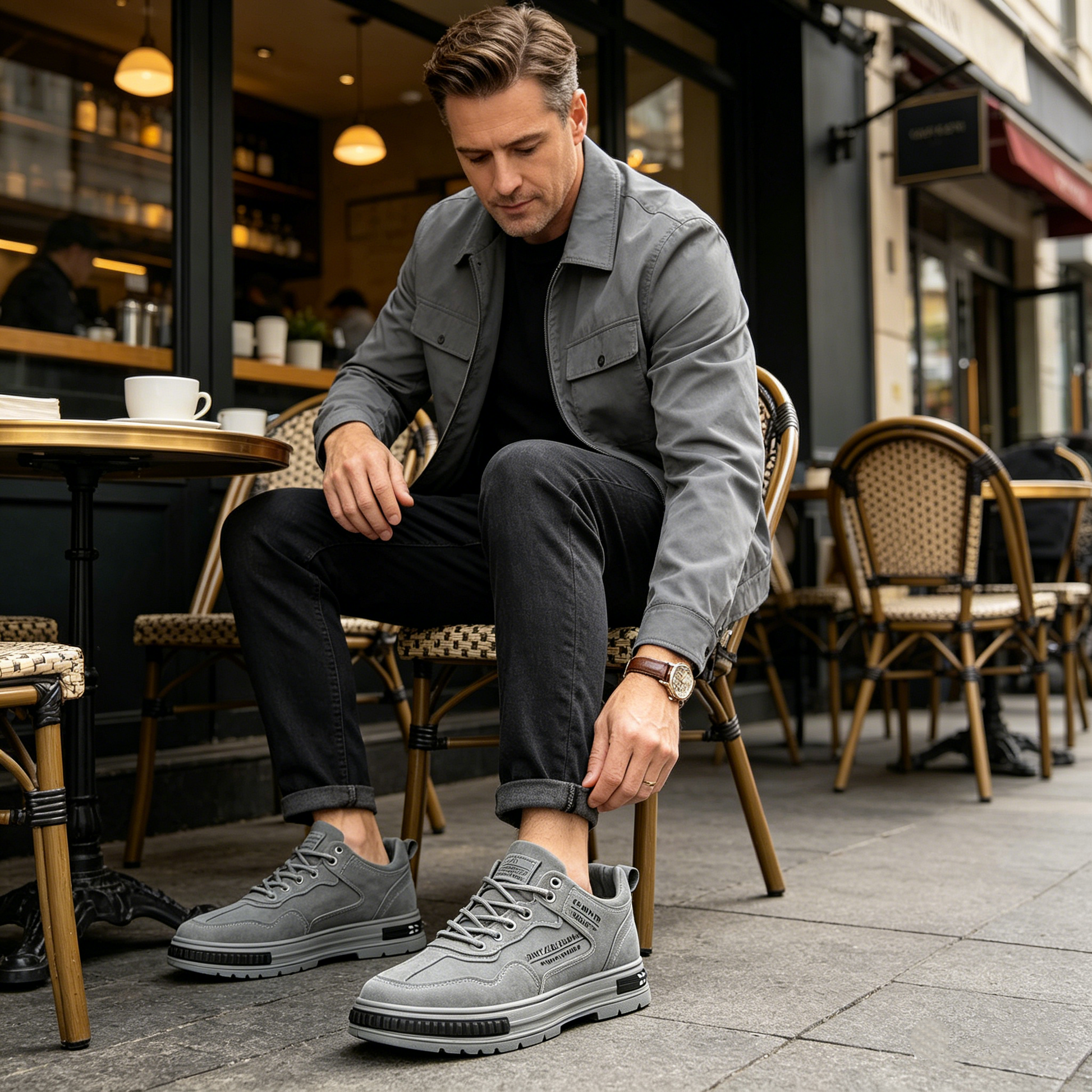【⏰¡60% de descuento hoy! ¡No te lo pierdas!】Zapatillas ortopédicas ergonómicas con amortiguación para caminar✅️Zapatillas ortopédicas saludables diseñadas específicamente para hombres europeos.