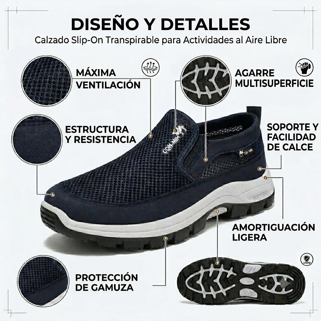 🎁Oferta especial: 50 % de descuento 🎁Zapatos ortopédicos para hombre de diseño ergonómico: cosidos a mano 👟Transpirables y antideslizantes ✅Soporte de arco: caminar sin dolor