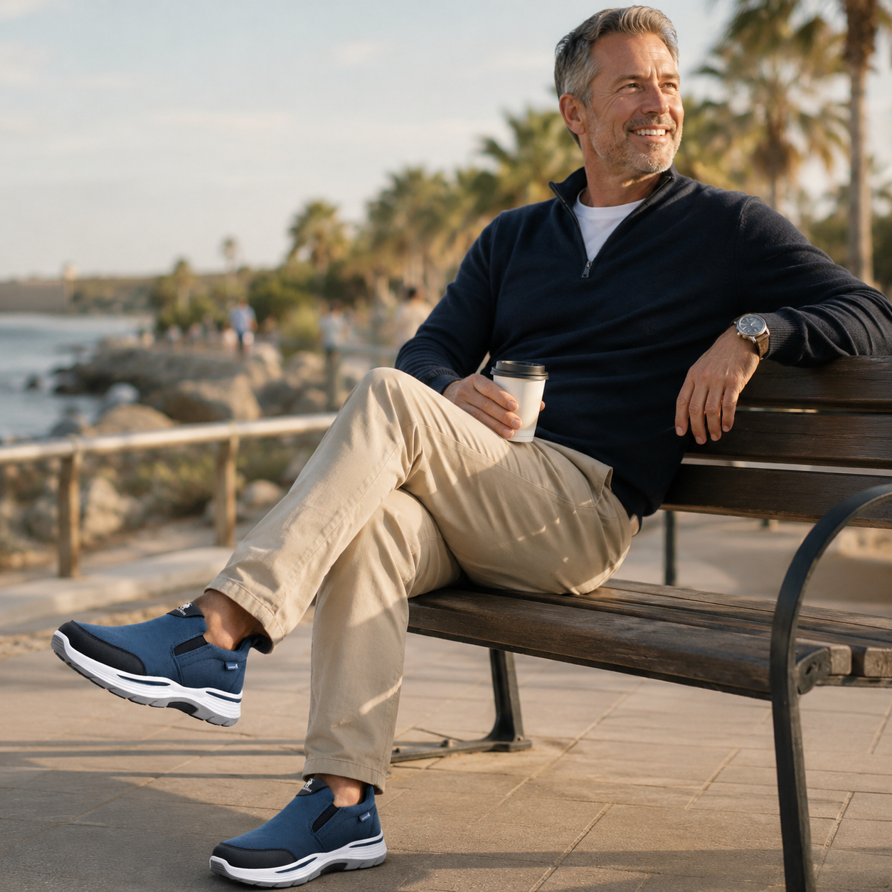 🔥Zapatos ortopédicos de diseño ergonómico⏰ Diseño con soporte para el arco del pie + zapatillas de lona transpirables 👞 Amplia gama de tallas: camina con confianza