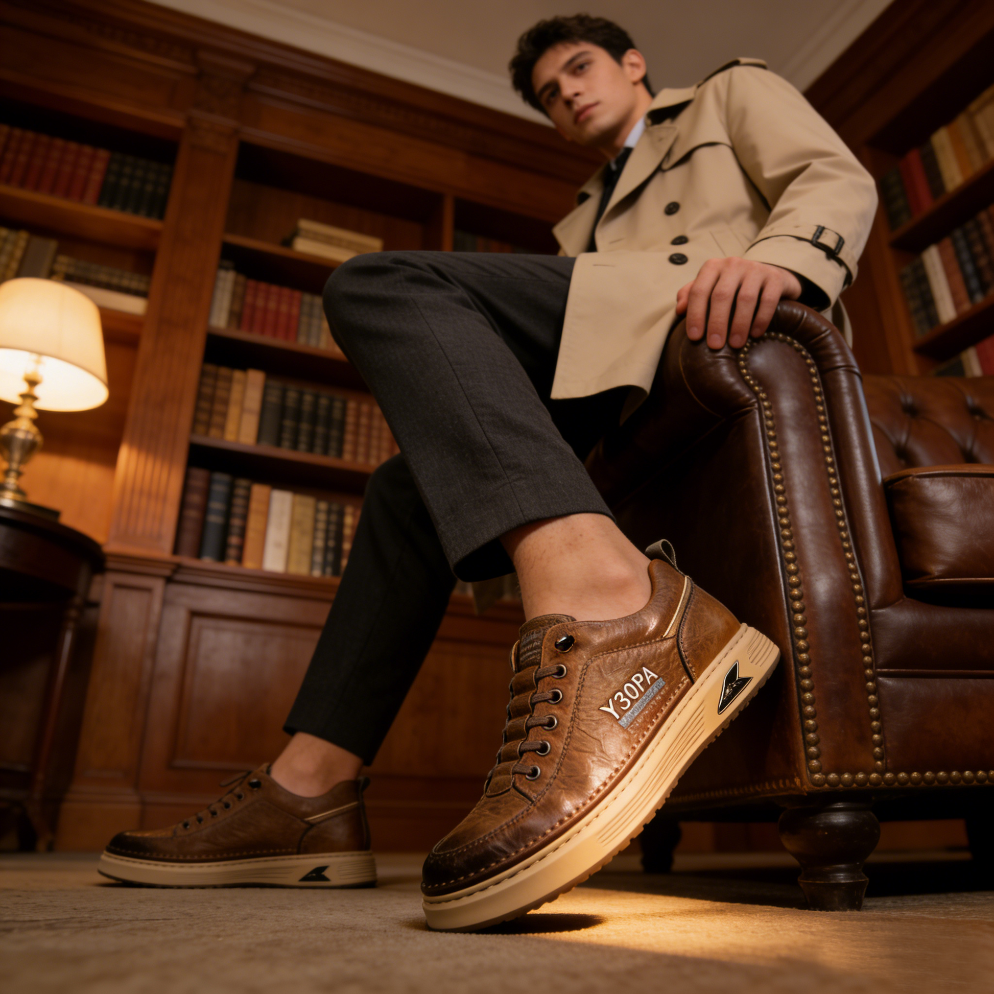 Coesses® 【⏰¡Hoy a mitad de precio! ⚡】Zapatos de piel española hechos a mano | Elegantes y refinados | Cómodos y transpirables | Alivian el dolor de pies | Acompañan al hombre en cada paso
