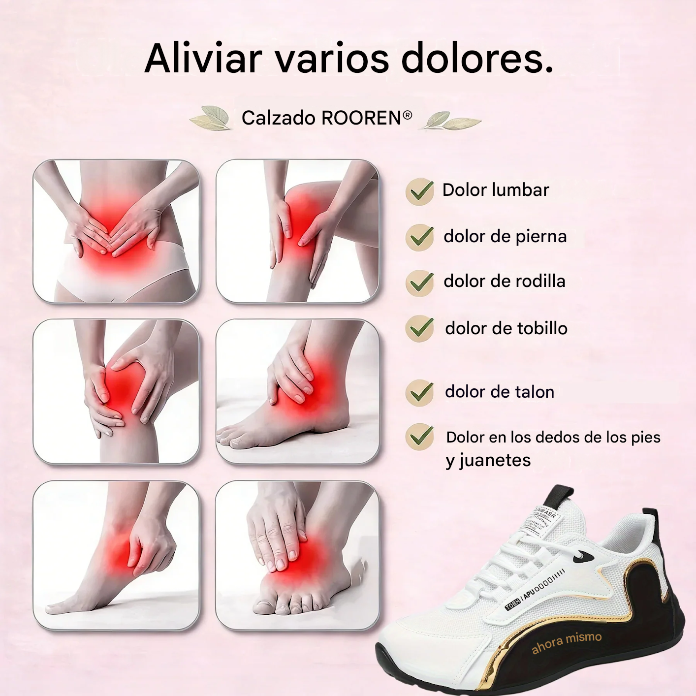 🎁¡Último día para aprovechar el 50% de descuento! ¡No pierdas la oportunidad! ⏰Alivia el dolor de piernas y la fascitis - Zapatos ortopédicos impermeables y antideslizantes🔴