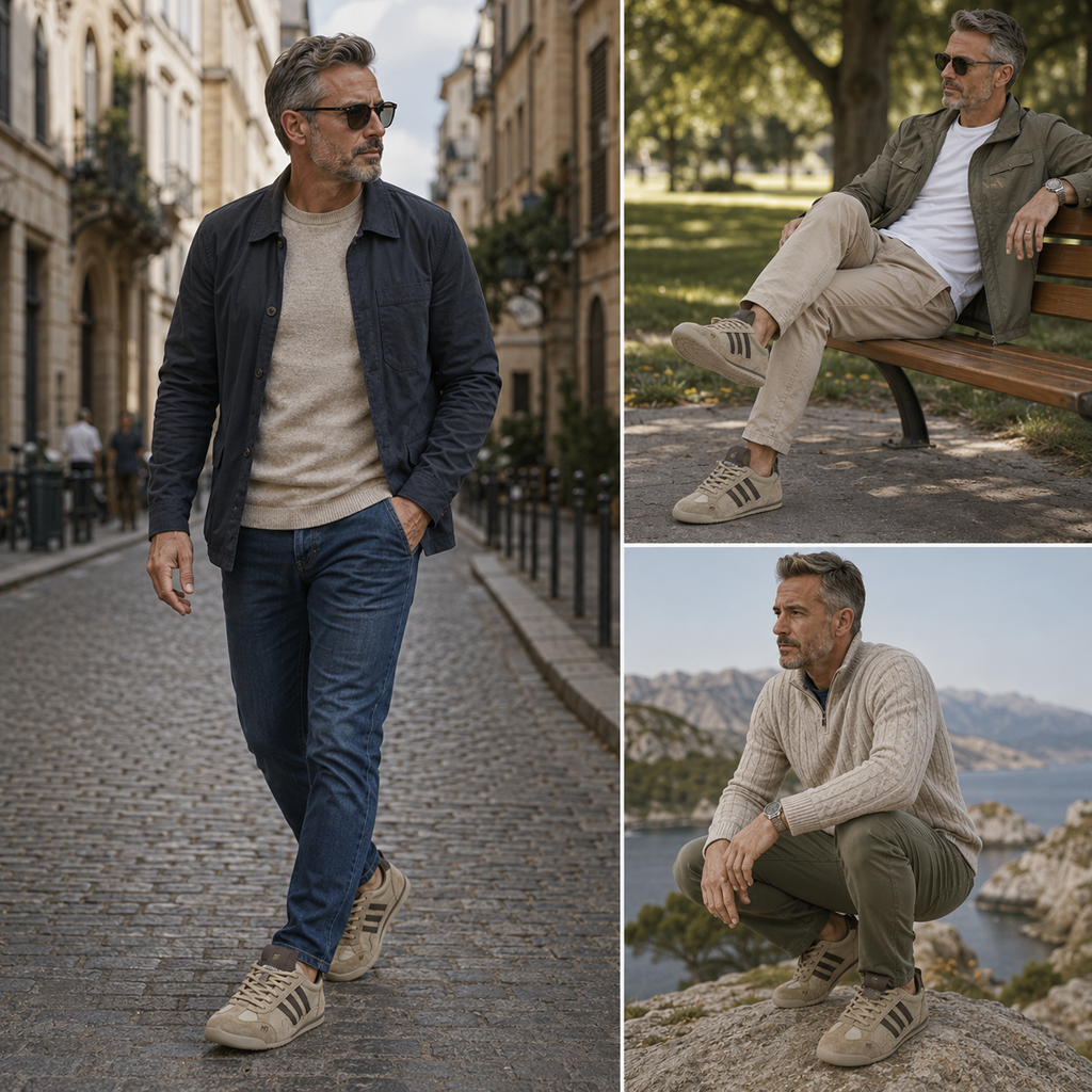 【🎁Offerta a tempo limitato】Scarpe da passeggio dal design ergonomico 👞Suola cucita a mano + suola antiscivolo ✅ Supporto dell'arco plantare per una camminata confortevole✅