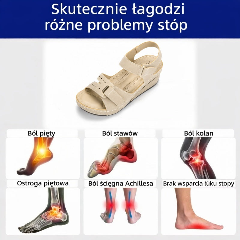 【⏰¡60% de descuento hoy! ¡No te lo pierdas!】Nuevas sandalias de cuero cómodas 2026✅ Diseño de punta ancha + ajuste de velcro + suela resistente antideslizante + 🔴Soporte de arco multipunto
