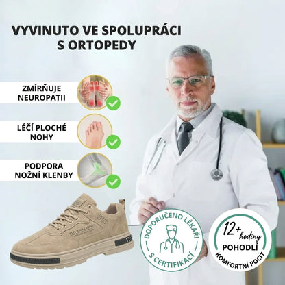 (🔥70% sleva dnes - nenechte si to ujít!) ⏰Coesses® Ergonomický design - Měkká a pohodlná ortopedická obuv ✅ Rozlučte se s bolestí nohou a užívejte si celodenní pohodlí!