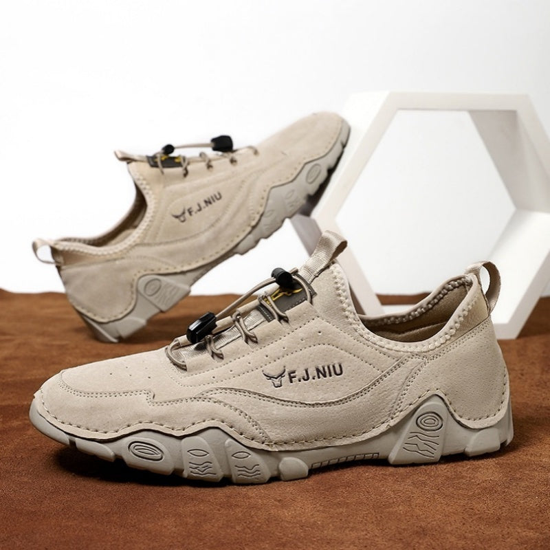 🔥 Zapatos ortopédicos australianos para hombre, hechos a mano 👞 Alivio inteligente del dolor, fáciles de poner y quitar ✅ Impermeables y antideslizantes - Amplia gama de tallas