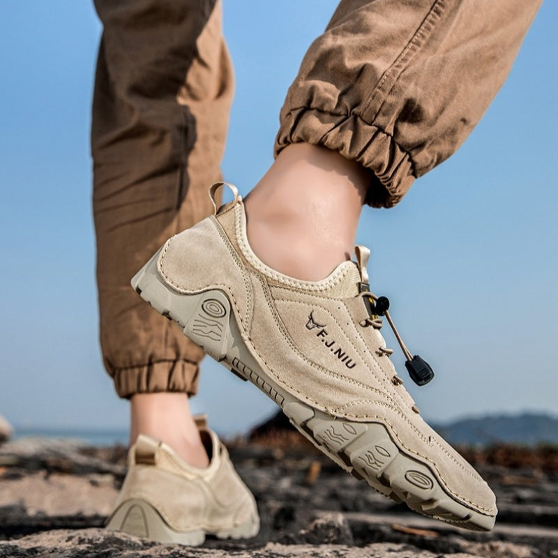 🔥 Zapatos ortopédicos australianos para hombre, hechos a mano 👞 Alivio inteligente del dolor, fáciles de poner y quitar ✅ Impermeables y antideslizantes - Amplia gama de tallas