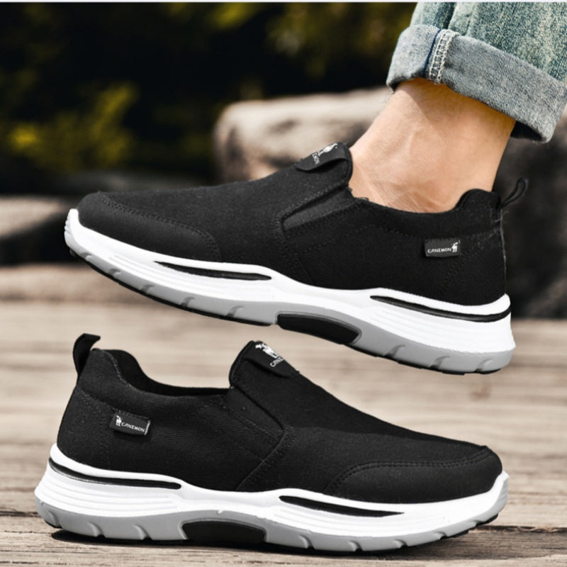 🔥Zapatos ortopédicos de diseño ergonómico⏰ Diseño con soporte para el arco del pie + zapatillas de lona transpirables 👞 Amplia gama de tallas: camina con confianza