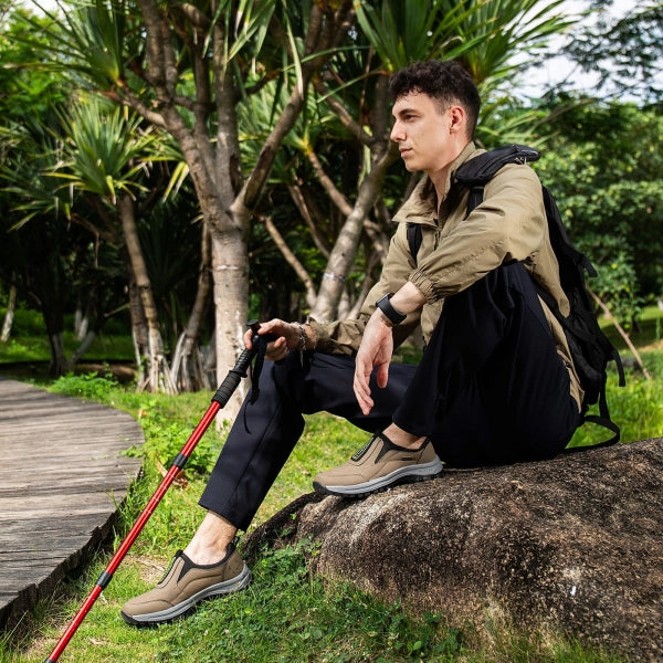 [⏰50% de descuento hoy - ¡no te lo pierdas! ] 🔥 Zapatos para caminar de diseño ergonómico 👞 Cosidos a mano✅ Soporte de arco, caminata cómoda