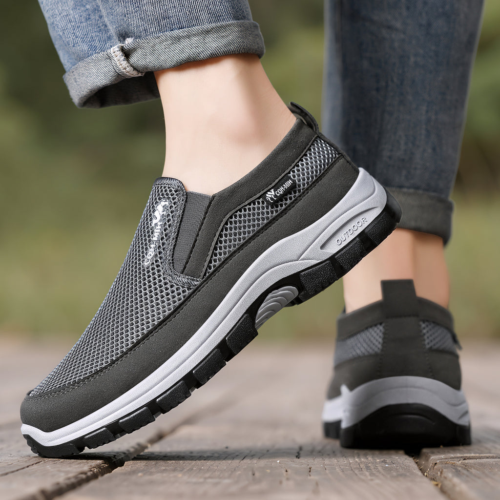 🎁Oferta especial: 50 % de descuento 🎁Zapatos ortopédicos para hombre de diseño ergonómico: cosidos a mano 👟Transpirables y antideslizantes ✅Soporte de arco: caminar sin dolor