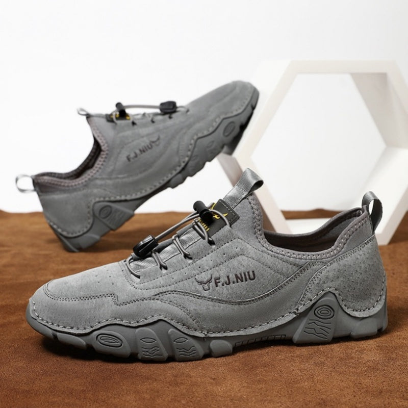 🔥 Zapatos ortopédicos australianos para hombre, hechos a mano 👞 Alivio inteligente del dolor, fáciles de poner y quitar ✅ Impermeables y antideslizantes - Amplia gama de tallas