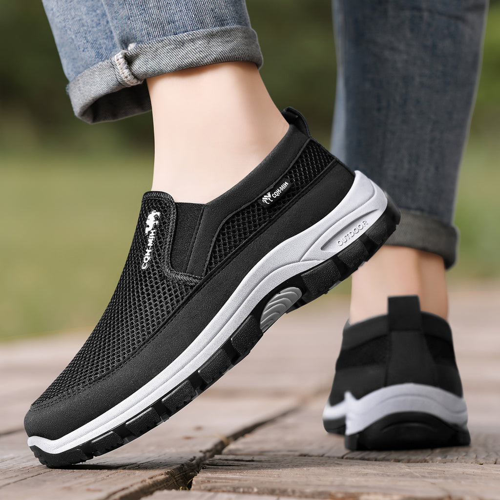 🎁Oferta especial: 50 % de descuento 🎁Zapatos ortopédicos para hombre de diseño ergonómico: cosidos a mano 👟Transpirables y antideslizantes ✅Soporte de arco: caminar sin dolor