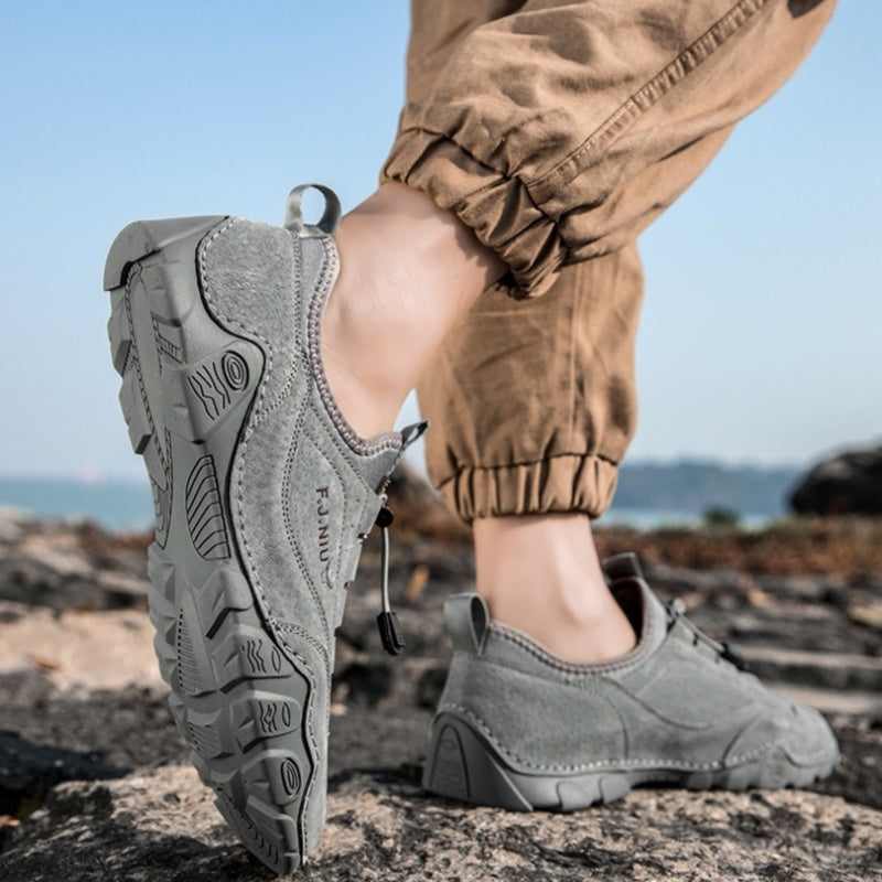 🔥 Zapatos ortopédicos australianos para hombre, hechos a mano 👞 Alivio inteligente del dolor, fáciles de poner y quitar ✅ Impermeables y antideslizantes - Amplia gama de tallas