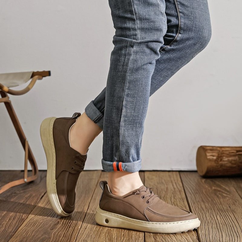 🔥 Zapatos de piel de becerro para hombre, hechos a mano en Australia 👞 Alivio inteligente del dolor, fáciles de poner y quitar ✅ Totalmente correctivos: impermeables y antideslizantes