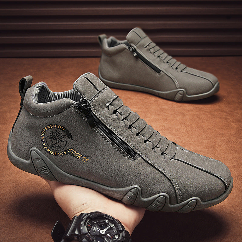 Coesses®丨  Zapatos de gamuza antideslizantes, impermeables y cosidos a mano que sostienen y corrigen naturalmente la postura del pie.