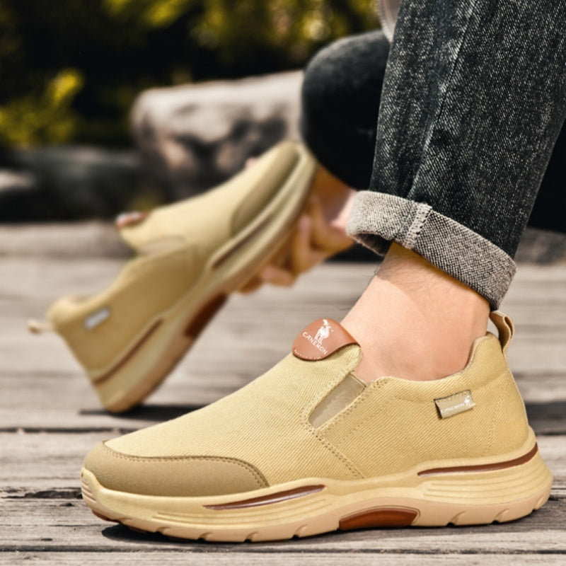 🔥Zapatos ortopédicos de diseño ergonómico⏰ Diseño con soporte para el arco del pie + zapatillas de lona transpirables 👞 Amplia gama de tallas: camina con confianza