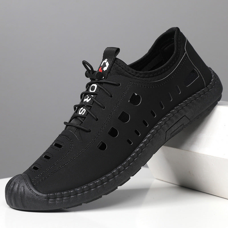 🐂 Zapatos de piel de becerro para hombre, cosidos a mano en Australia ✅ Sandalias ortopédicas de diseño ergonómico 🦶 con absorción de impactos