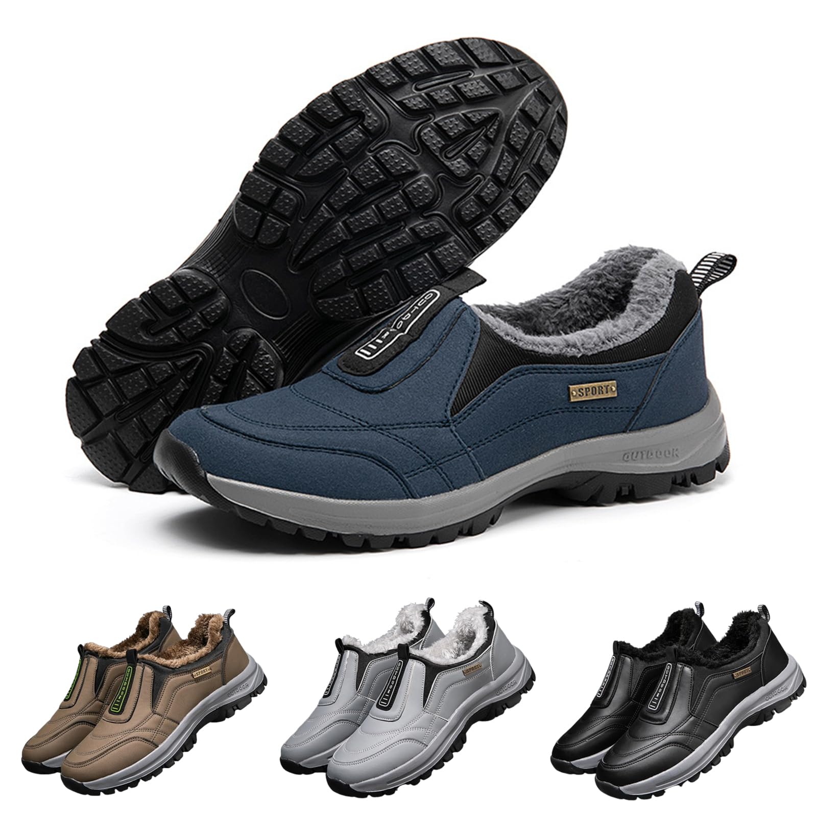 Coesses® | Descuento limitado 50% —— Zapatos ortopédicos ergonómicos con forro de piel, alivia el dolor en pies, espalda y articulaciones, unisex