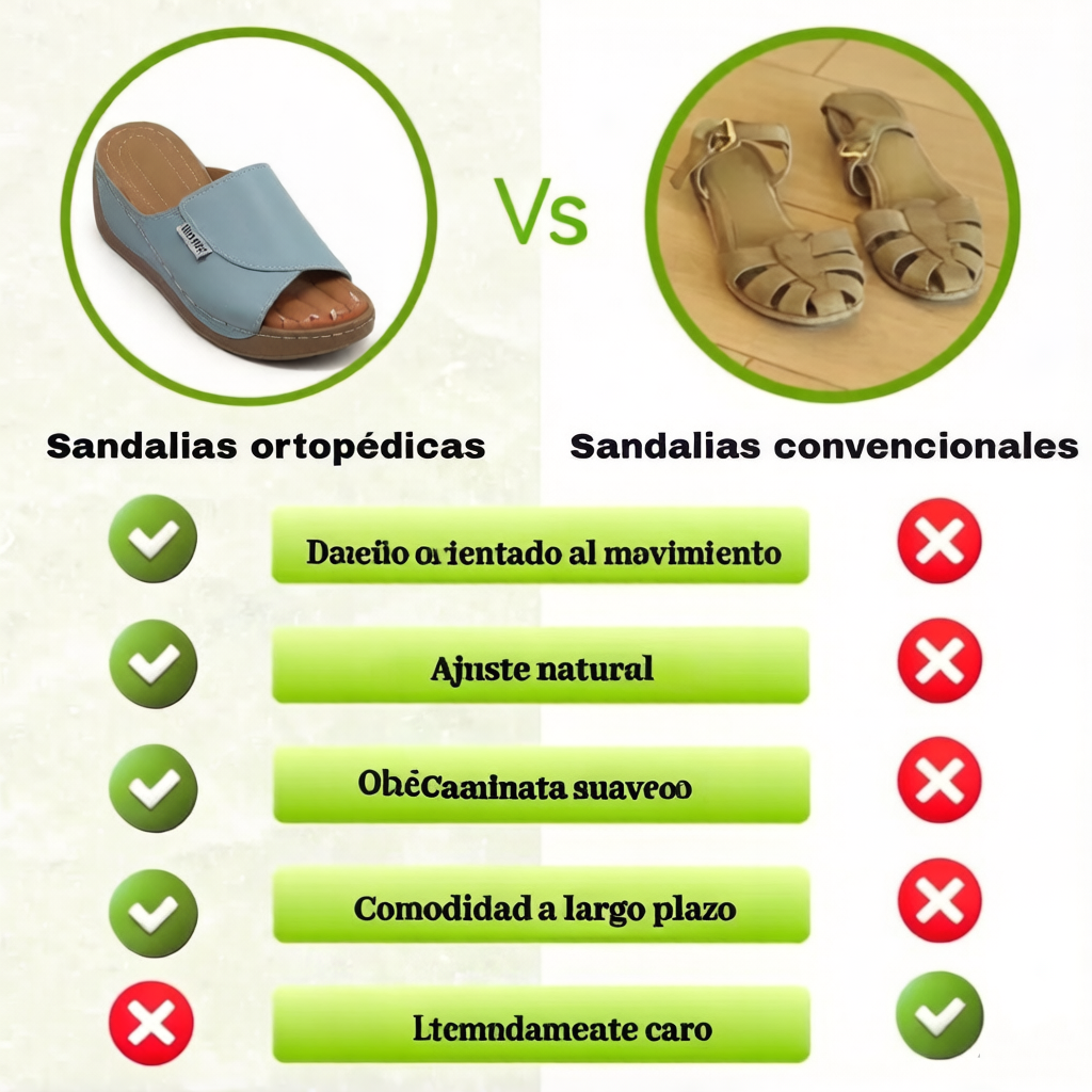 Sandalias ortopédicas – Sandalias cómodas para mujer | Soporte ergonómico