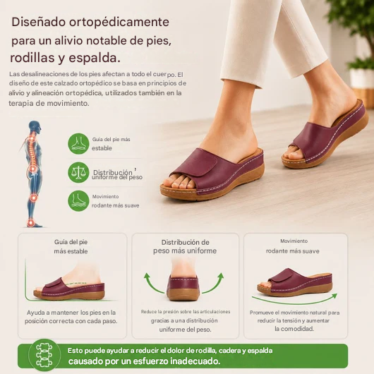 Sandalias ortopédicas – Sandalias cómodas para mujer | Soporte ergonómico