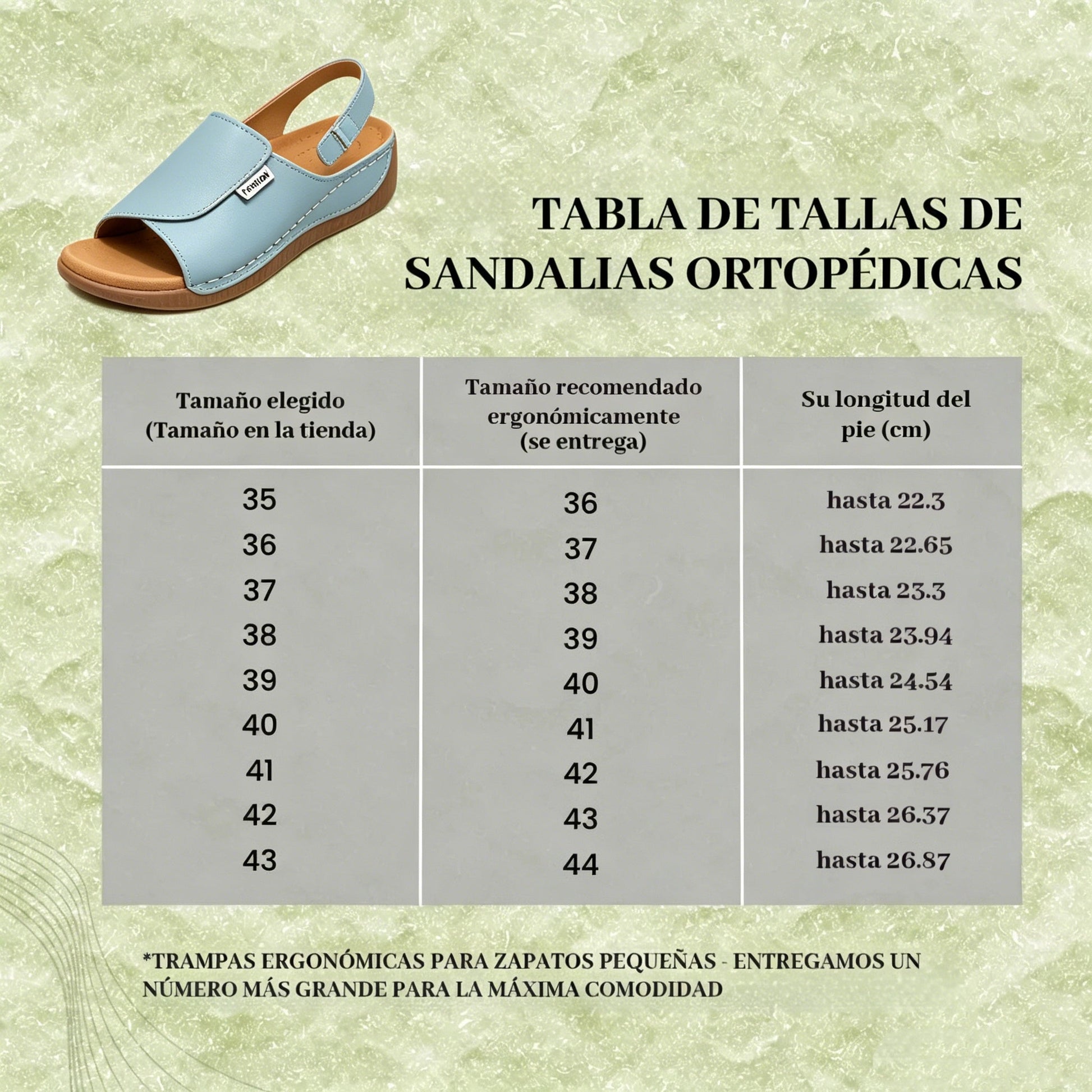 Sandalias ortopédicas – Sandalias cómodas para mujer | Soporte ergonómico