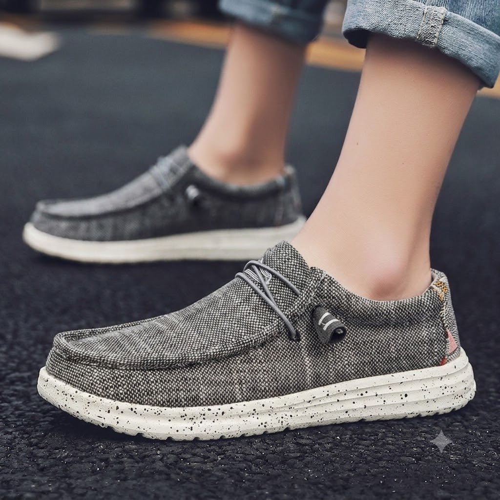🎉 ¡Oferta por tiempo limitado! 👞 Zapatos casuales de verano para hombre  | Ultraligeros y transpirables  ✅ Diseño slip-on, fáciles de poner y quitar  👣 Suela suave y antideslizante  🚶 Con soporte para el arco para caminar cómodamente todo el día