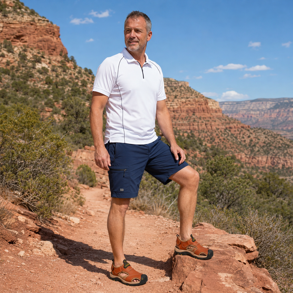 ⏰ ¡Solo hoy! ¡50% de descuento! ✅️Sandalias de piel de becerro australiana de alta calidad hechas a mano con soporte para el arco: alivian el dolor de pies y tienen un diseño ergonómico.