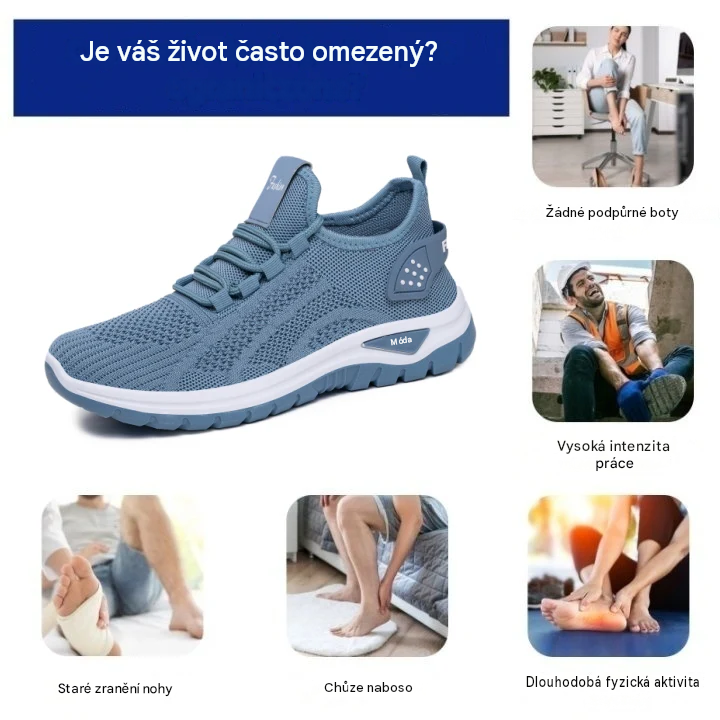 🎉 Nabídka za poloviční cenu! ✅ Ortopedická zdravotní obuv navržená speciálně pro osoby s potížemi nohou; účinně ulevuje od bolesti zad, kloubů i chodidel.