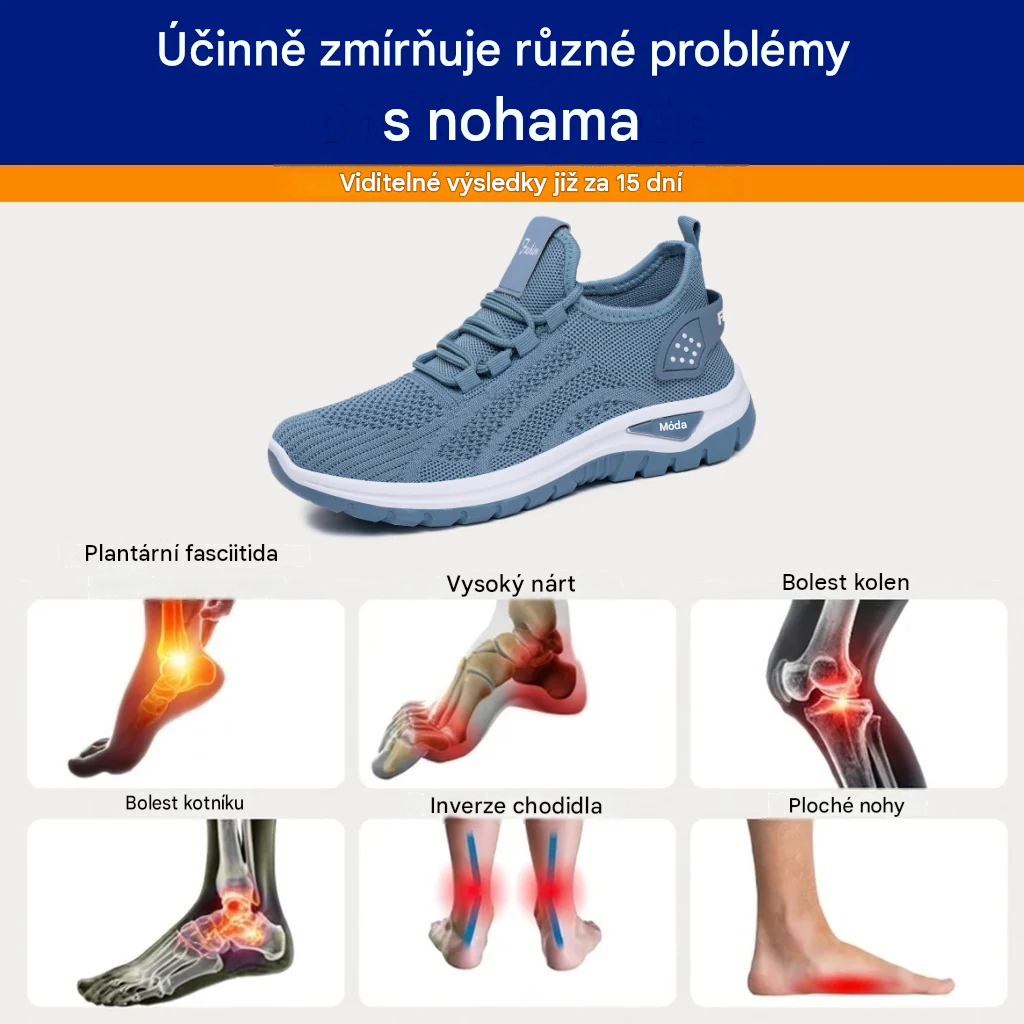 🎉 Nabídka za poloviční cenu! ✅ Ortopedická zdravotní obuv navržená speciálně pro osoby s potížemi nohou; účinně ulevuje od bolesti zad, kloubů i chodidel.