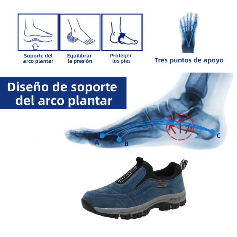 [⏰50% de descuento hoy - ¡no te lo pierdas! ] 🔥 Zapatos para caminar de diseño ergonómico 👞 Cosidos a mano✅ Soporte de arco, caminata cómoda