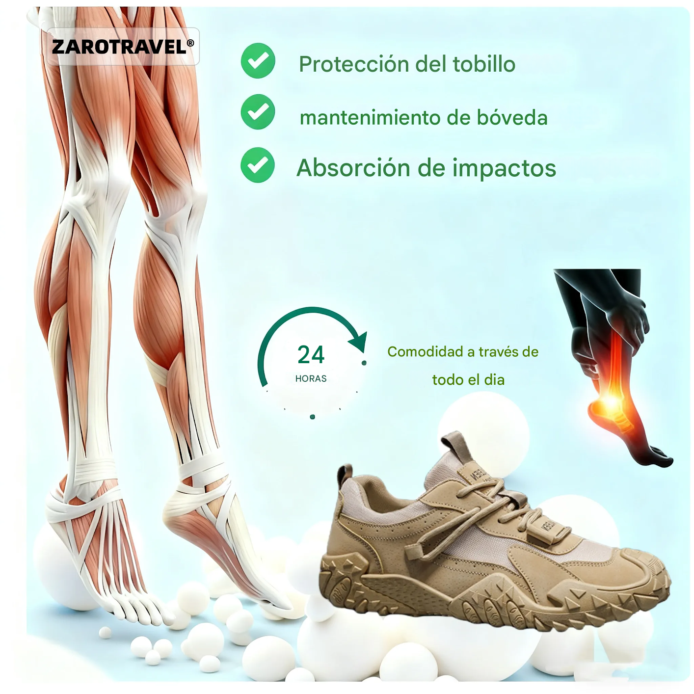Coesses®丨60% de descuento hoy - ¡no te lo pierdas! Zapatillas ortopédicas ergonómicas - suaves y cómodas✅ (soporte de arco, soporte para caminar)