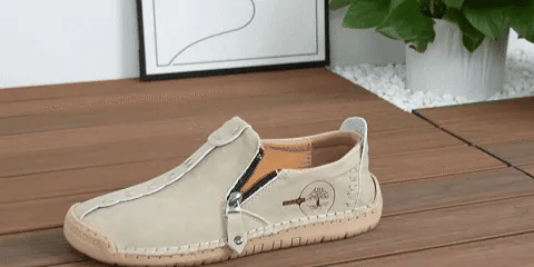 Zapatos ortopédicos cómodos y informales — piel de vacuno italiana mate, con soporte para el arco