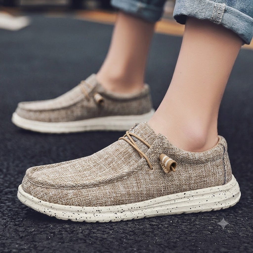 🎉 ¡Oferta por tiempo limitado! 👞 Zapatos casuales de verano para hombre  | Ultraligeros y transpirables  ✅ Diseño slip-on, fáciles de poner y quitar  👣 Suela suave y antideslizante  🚶 Con soporte para el arco para caminar cómodamente todo el día